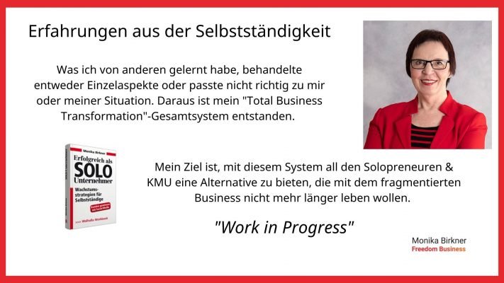 Monika Birkner: Wie ich zu meinem Gesamtsystem gekommen binMonika Birkner: Wie ich zu meinem Gesamtsystem gekommen bin Monika Birkner: Wie ich zu meinem Gesamtsystem gekommen binMonika Birkner: Wie ich zu meinem Gesamtsystem gekommen bin