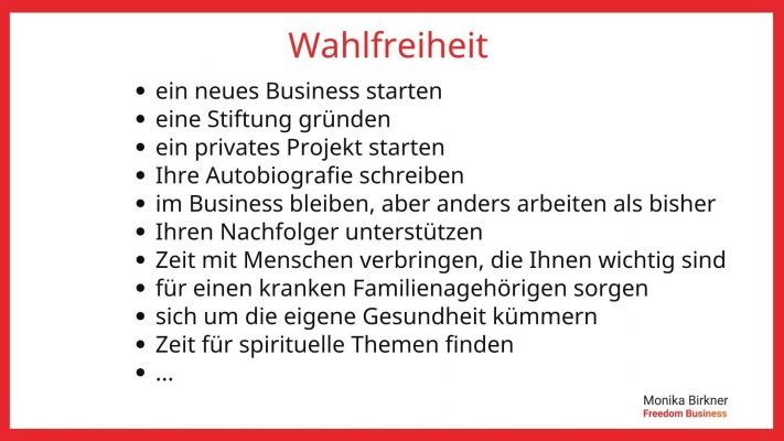 Monika Birkner Wahlfreiheit im Detail Monika Birkner Wahlfreiheit im Detail