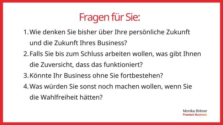 Monika Birkner verkaufsfähiges Business Reflexionsfragen Monika Birkner verkaufsfähiges Business Reflexionsfragen
