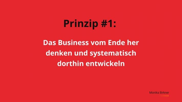 Monika Birkner: vom Ende her denken Monika Birkner: vom Ende her denken