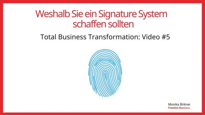 Monika Birkner Signature System Monika Birkner Signature System