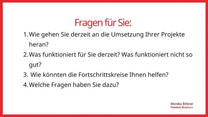Monika Birkner Fortschrittskreise Reflexionsfragen Monika Birkner Fortschrittskreise Reflexionsfragen